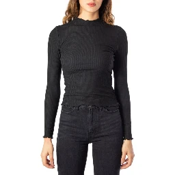 Black Polyester Turtleneck