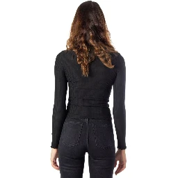 Black Polyester Turtleneck