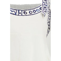 White Linen Casual Dress