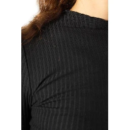 Black Polyester Turtleneck