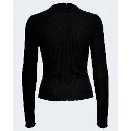 Black Polyester Turtleneck