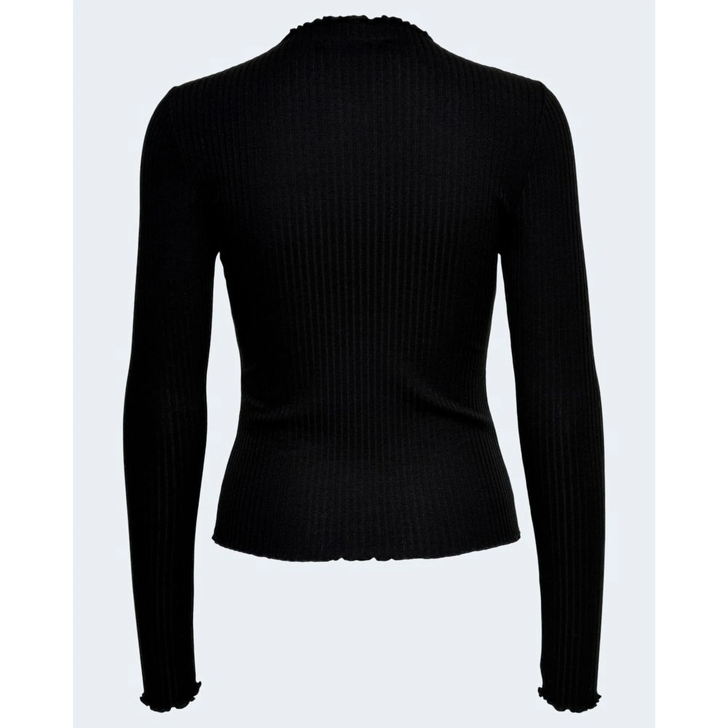 Black Polyester Turtleneck