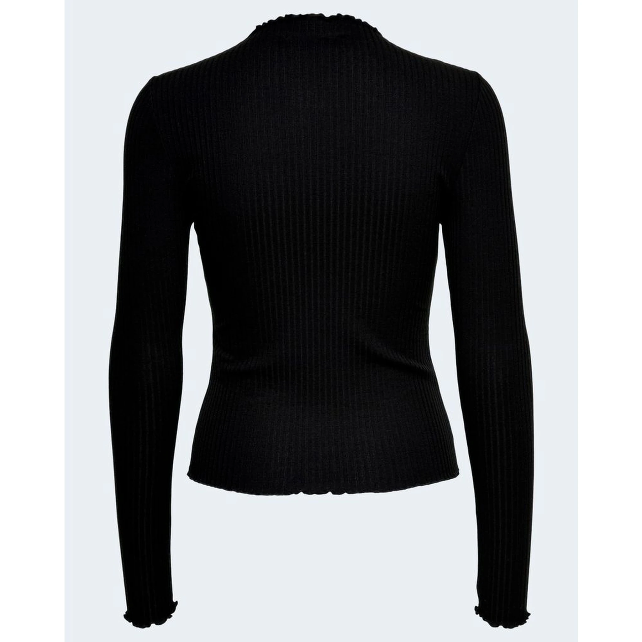 Black Polyester Turtleneck
