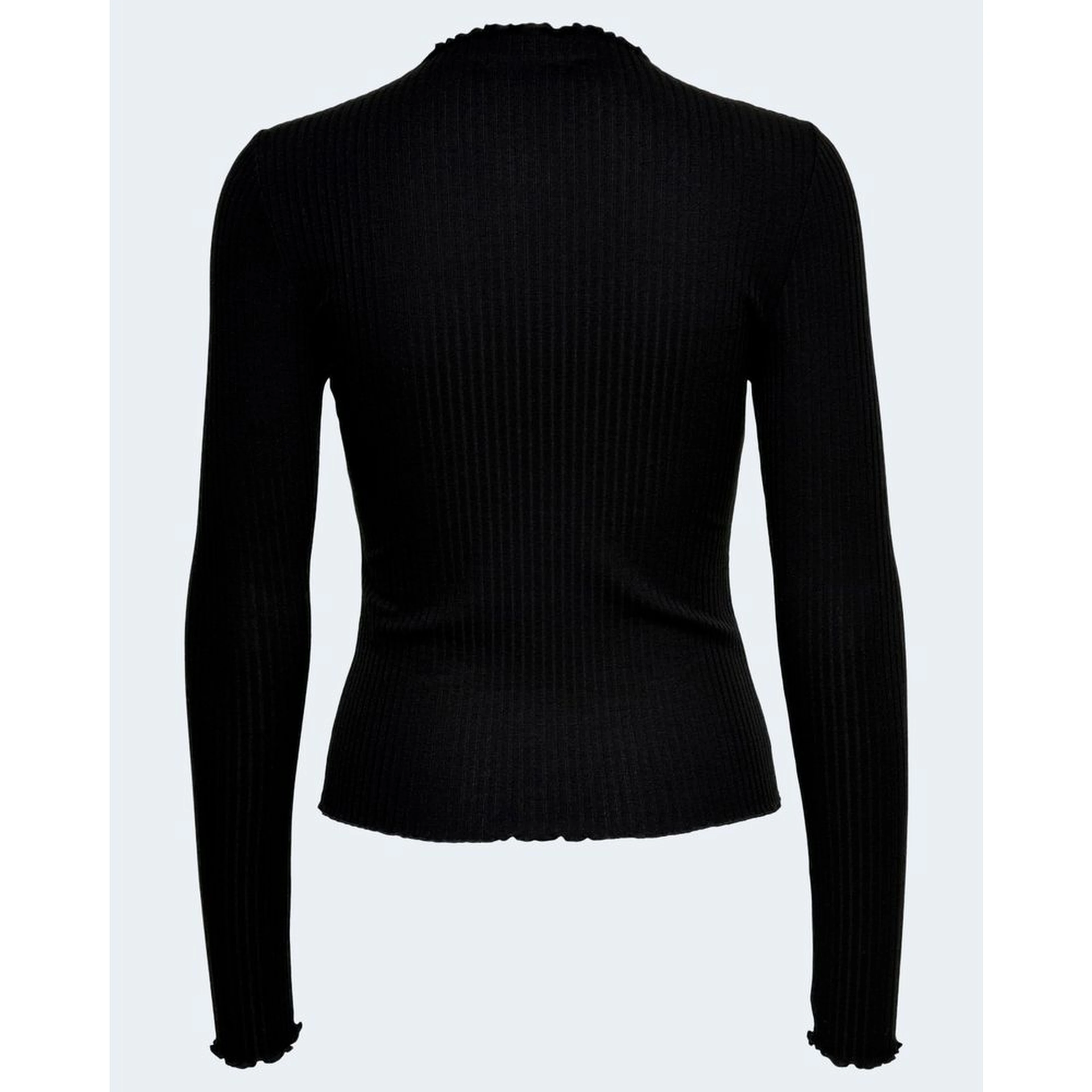 Black Polyester Turtleneck