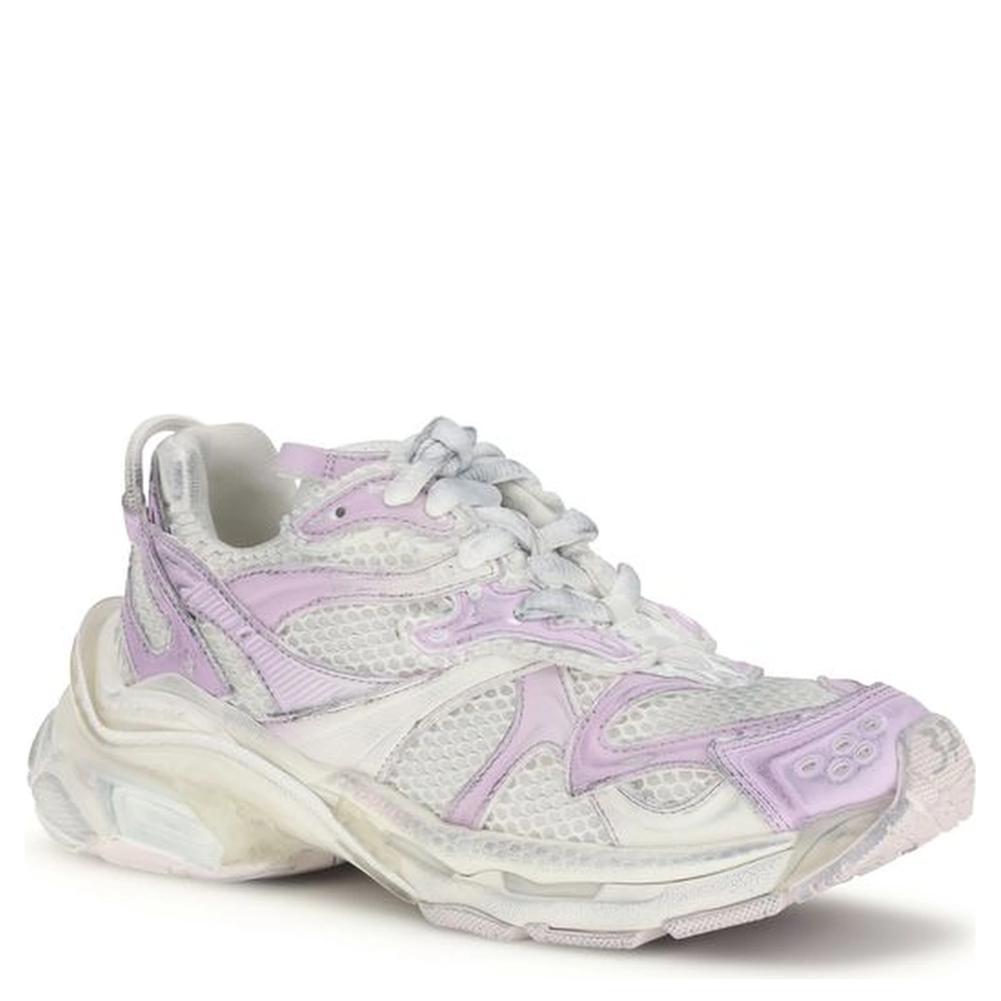 Multicolor Polyurethane Athletic Sneakers