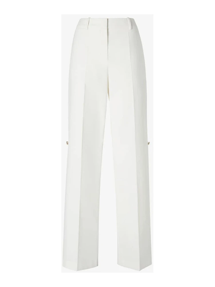 Wide leg cotton pants