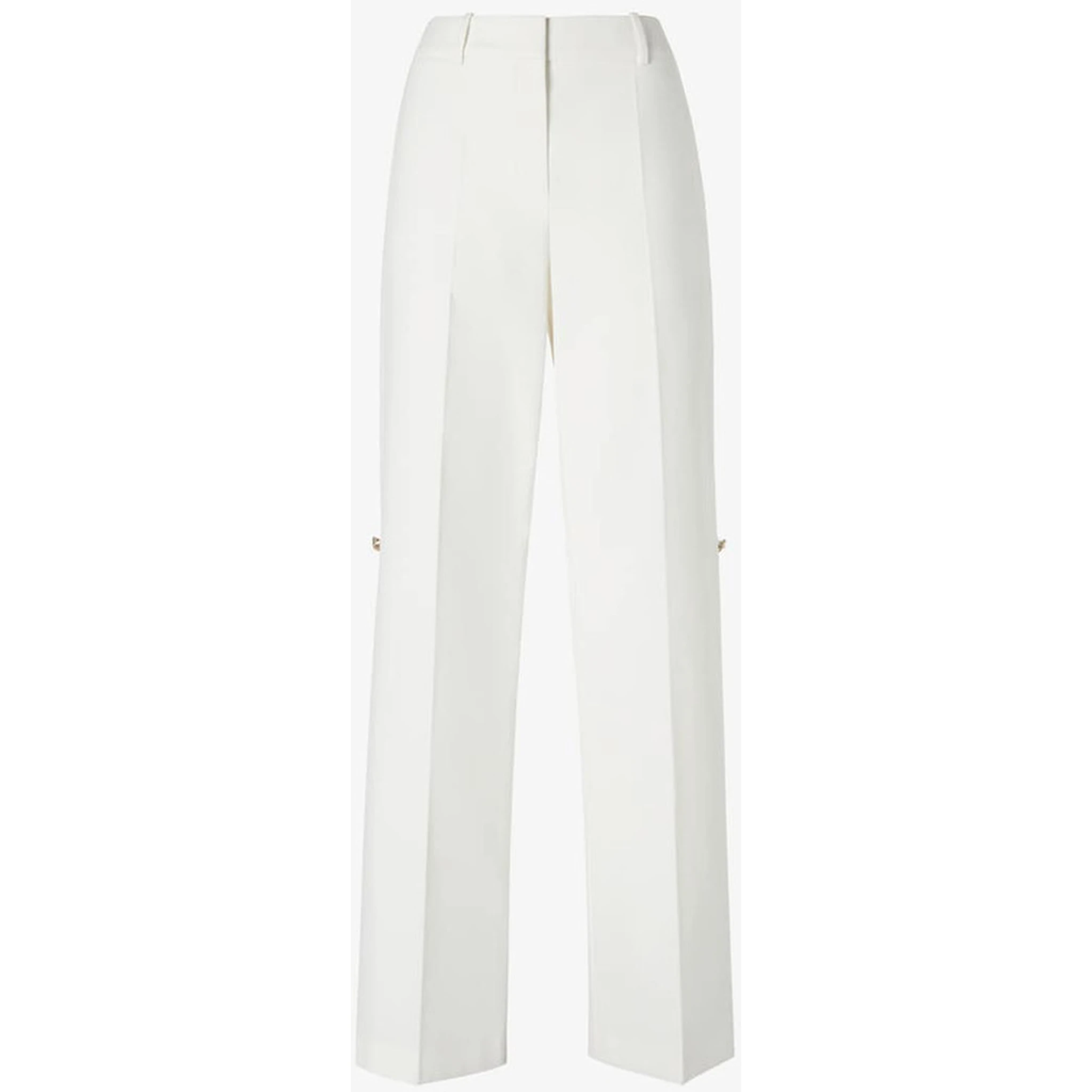 Wide leg cotton pants