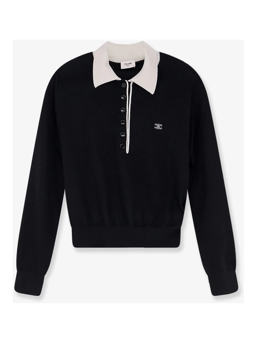 Silk and cashmere polo shirt