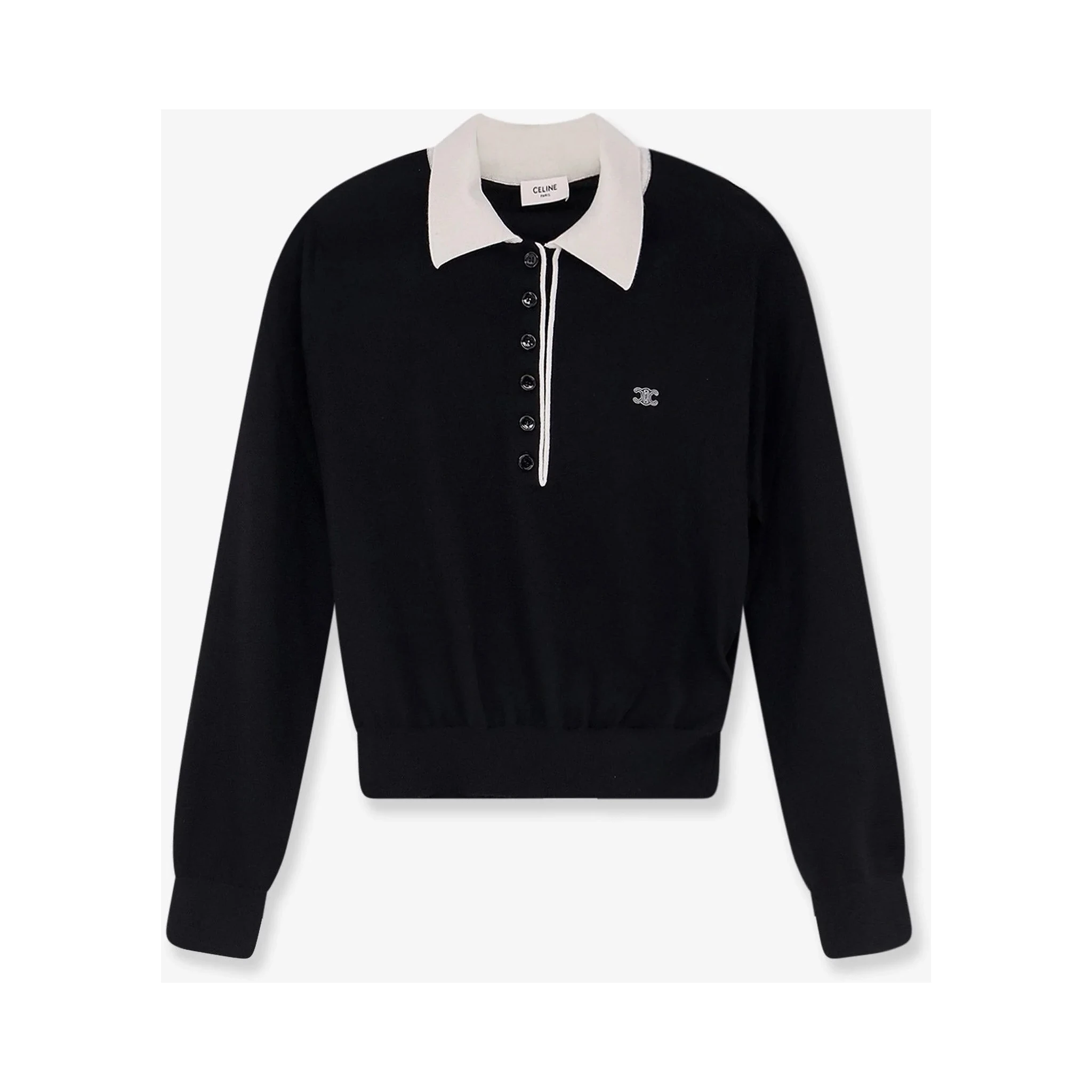 Silk and cashmere polo shirt