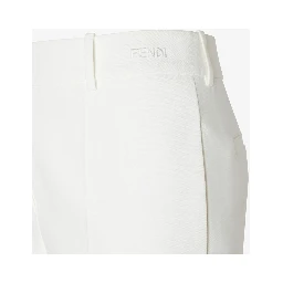 Wide leg cotton pants