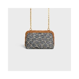 Triomphe pouch with chain