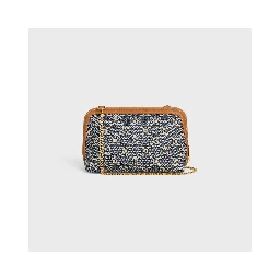 Triomphe pouch with chain