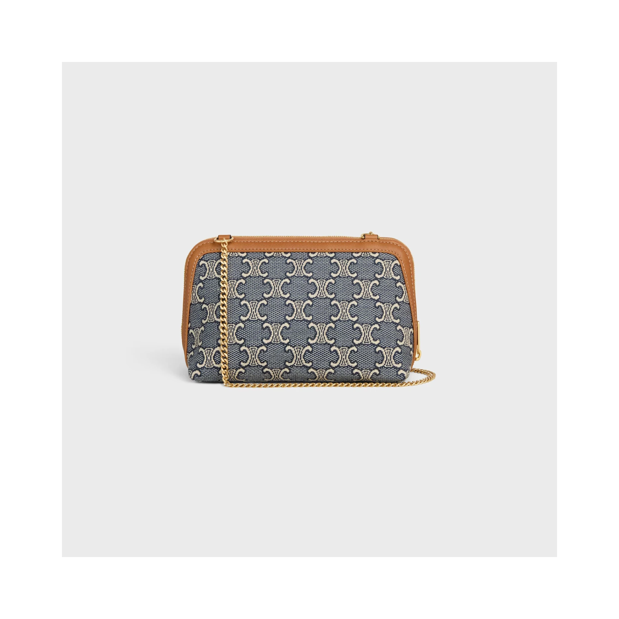 Triomphe pouch with chain