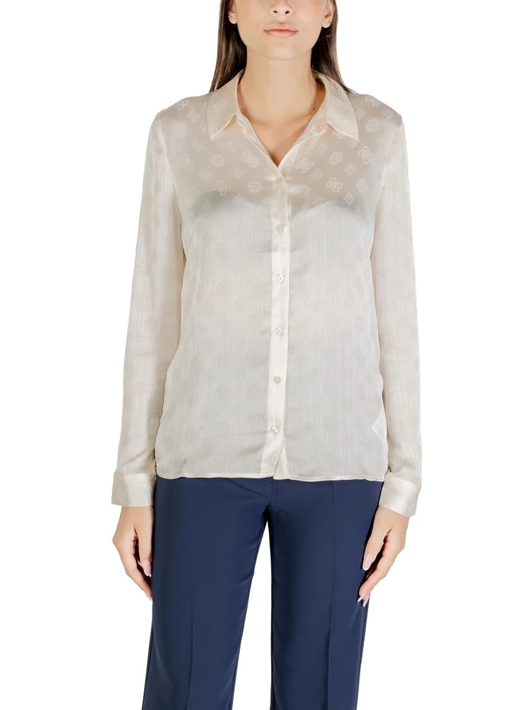 Beige Polyester Blouse