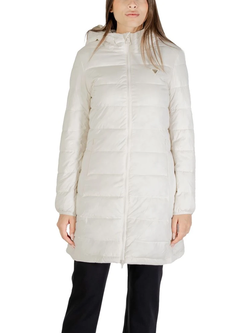 Cream Polyester Coat