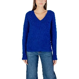 Blue Polyester Sweatshirt