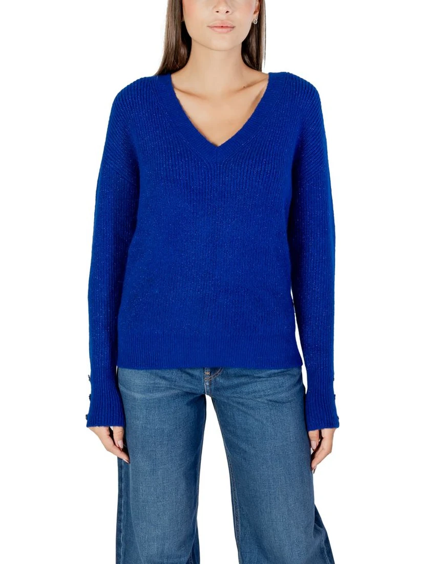 Blue Polyester Sweatshirt