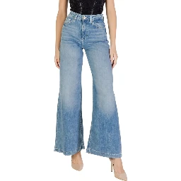 Light Blue Cotton Relaxed Fit Jeans