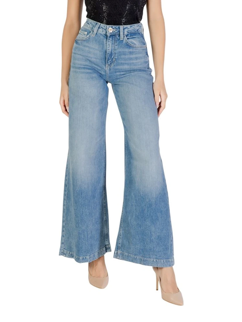 Light Blue Cotton Relaxed Fit Jeans