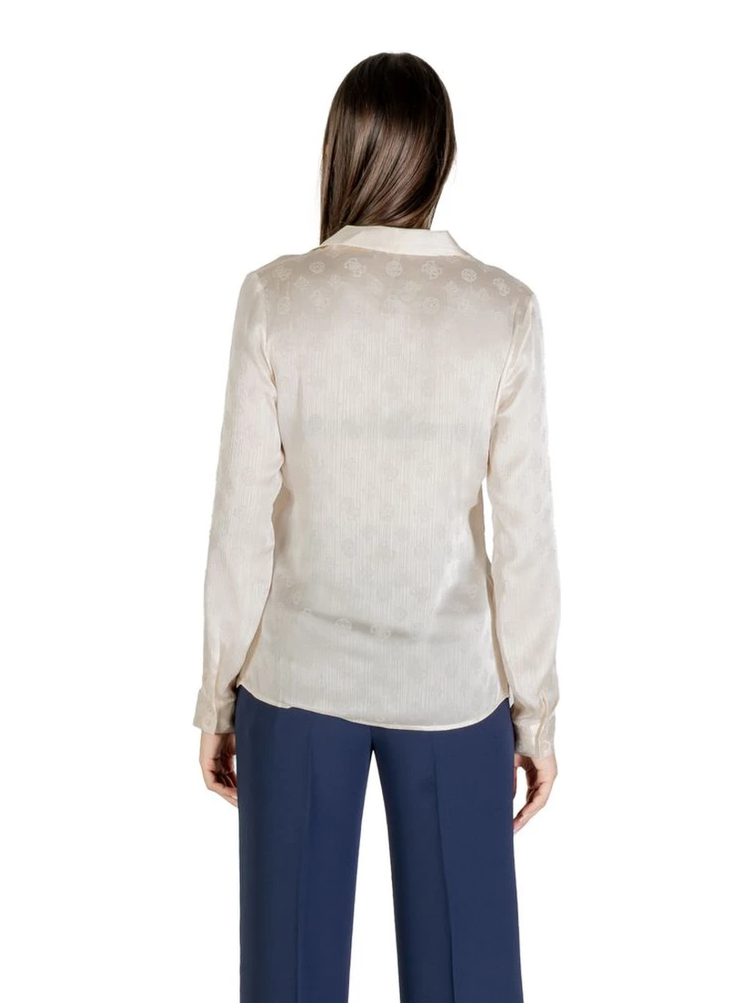 Beige Polyester Blouse