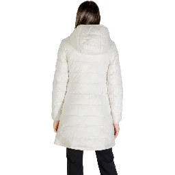 Cream Polyester Coat