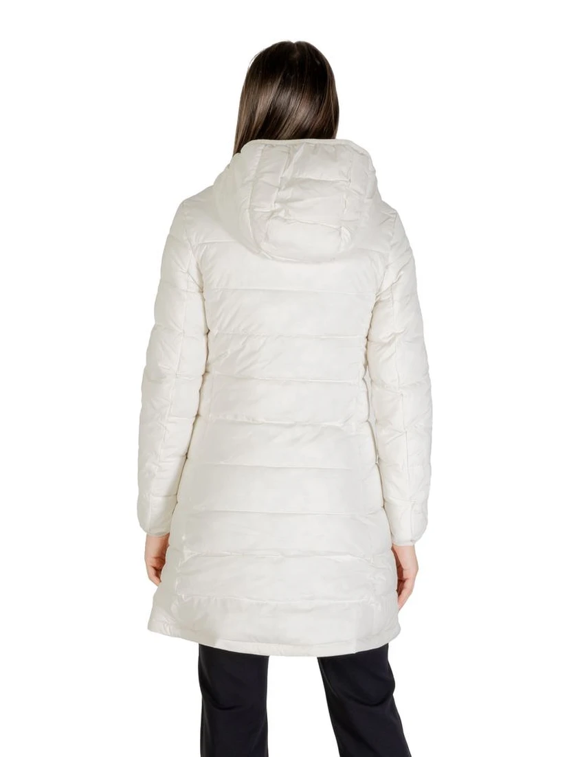 Cream Polyester Coat