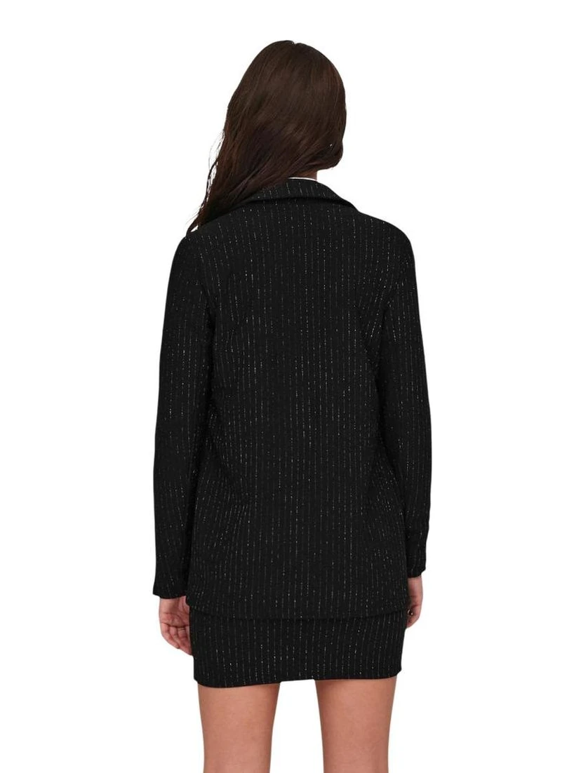 Black Polyester Blazer