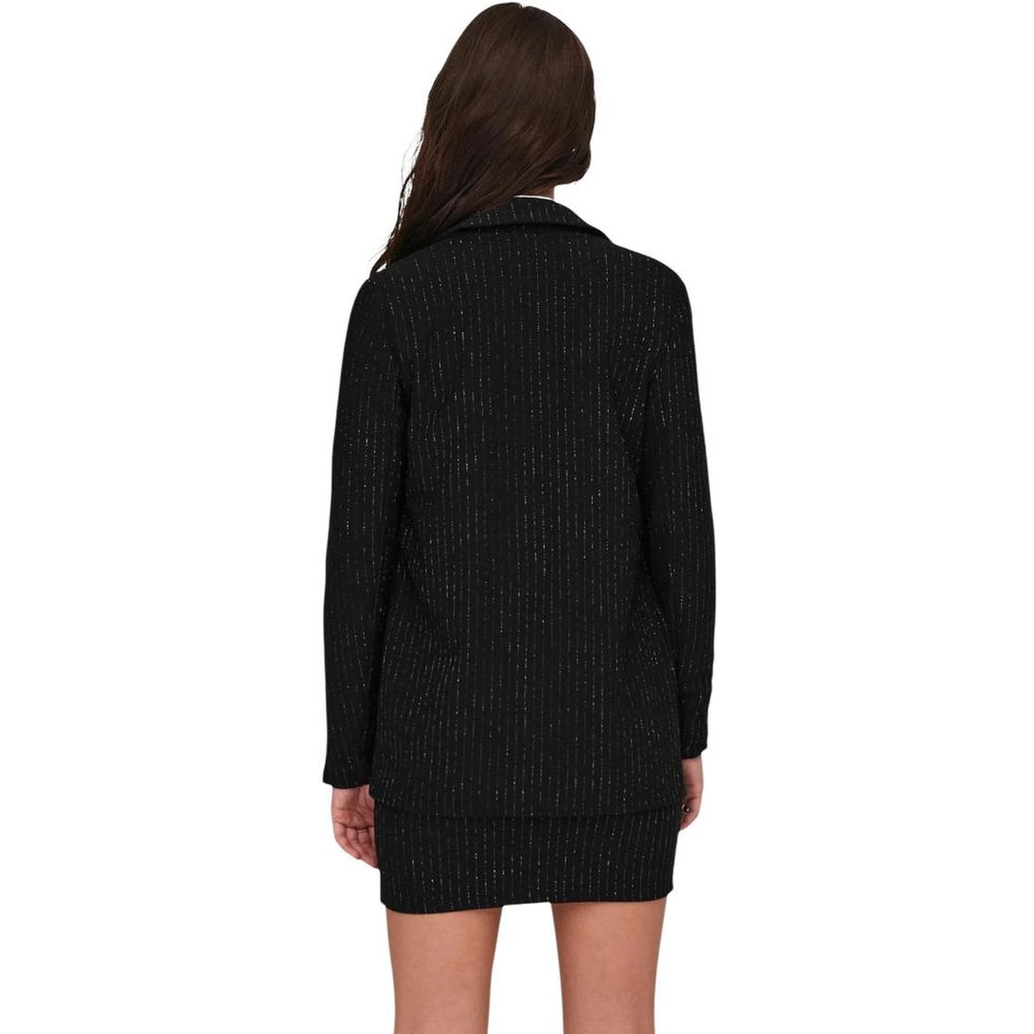 Black Polyester Blazer