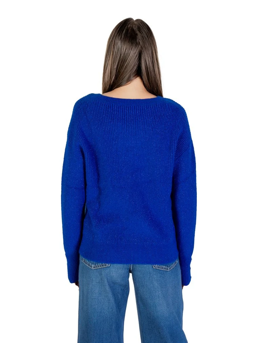 Blue Polyester Sweatshirt