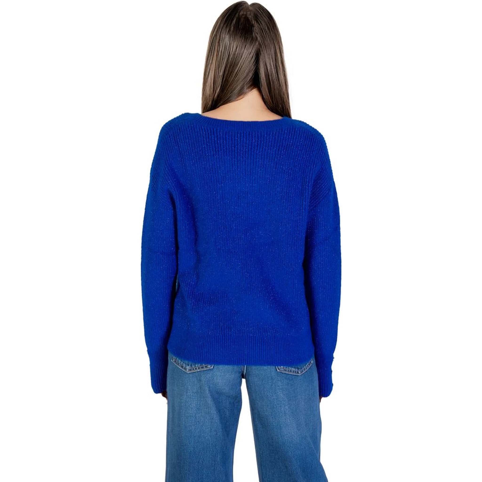 Blue Polyester Sweatshirt