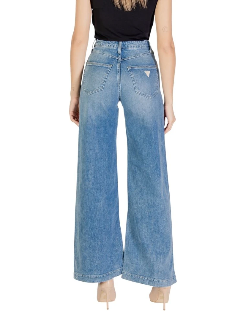 Light Blue Cotton Relaxed Fit Jeans