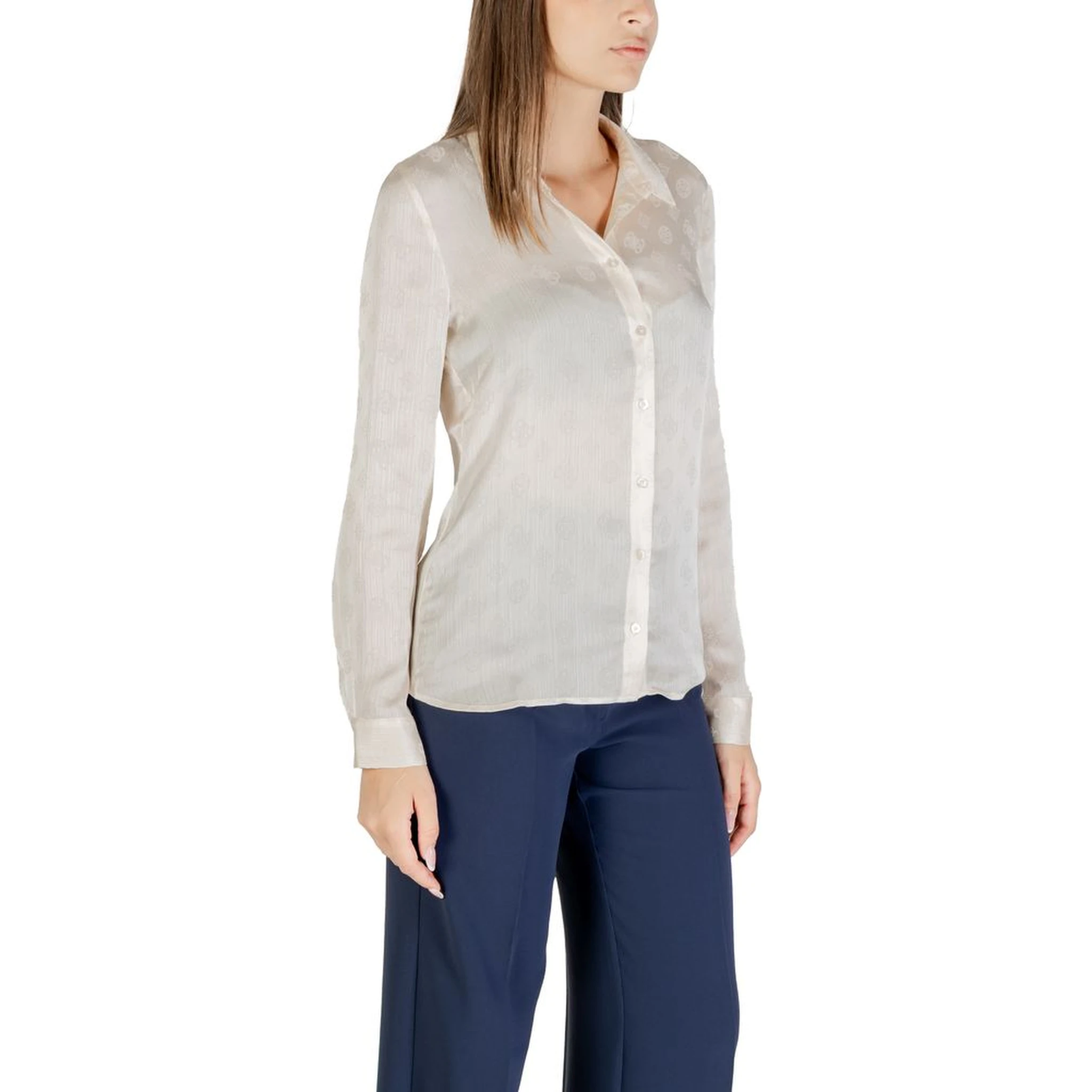 Beige Polyester Blouse