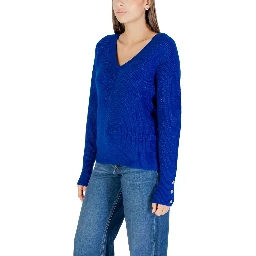 Blue Polyester Sweatshirt