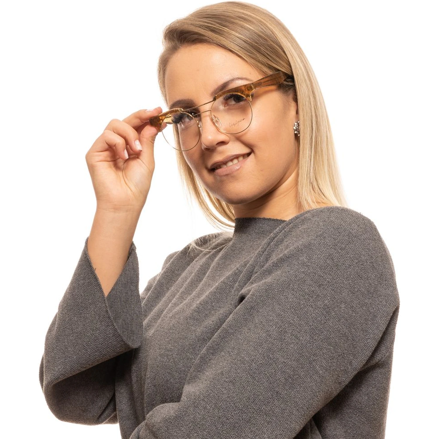 Gold Metal & Plastic Glasses (Frames)