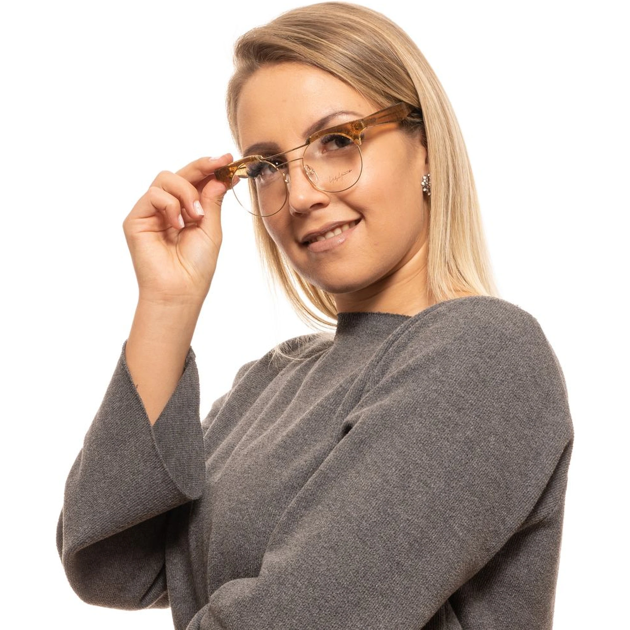 Gold Metal & Plastic Glasses (Frames)