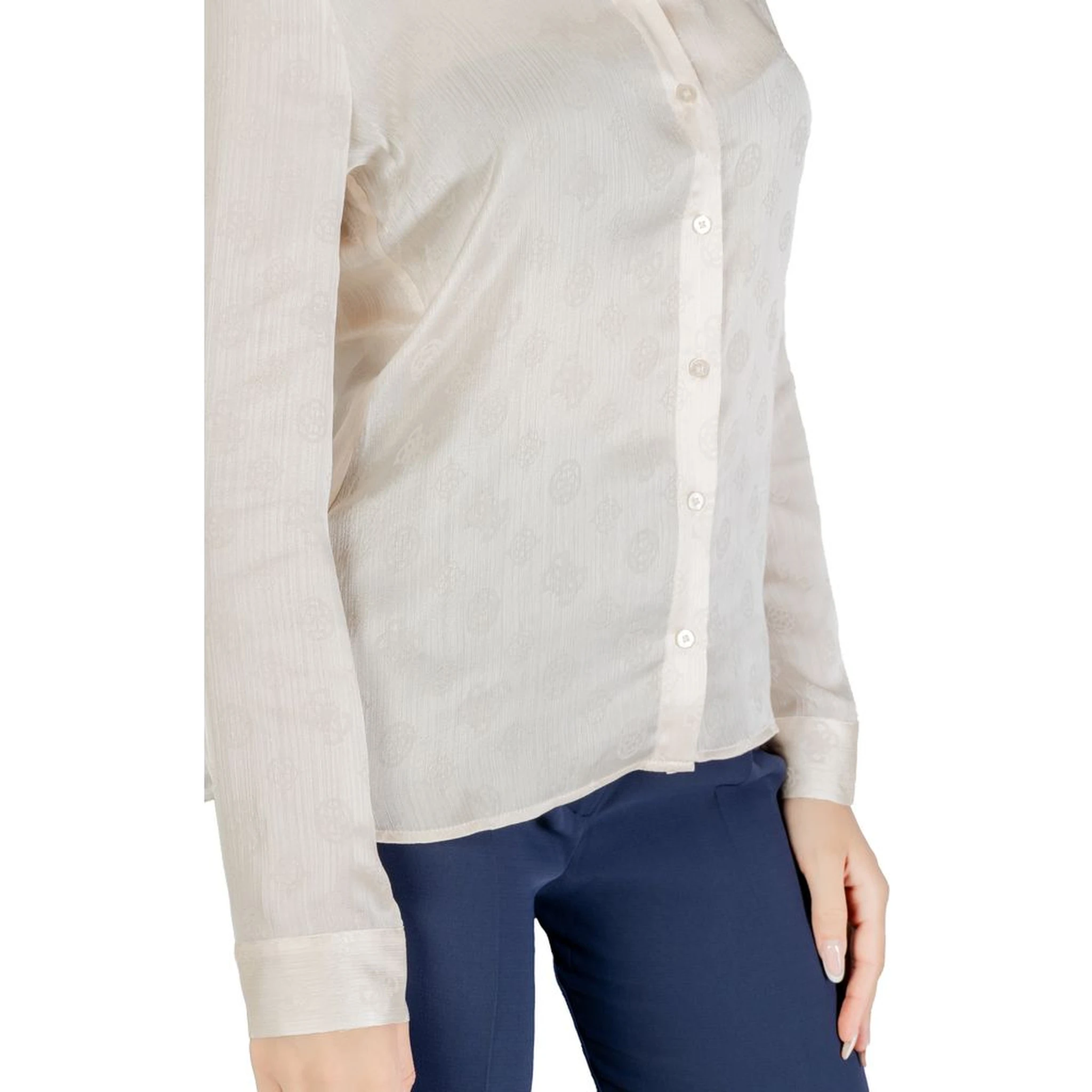 Beige Polyester Blouse