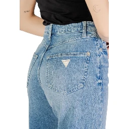 Light Blue Cotton Relaxed Fit Jeans