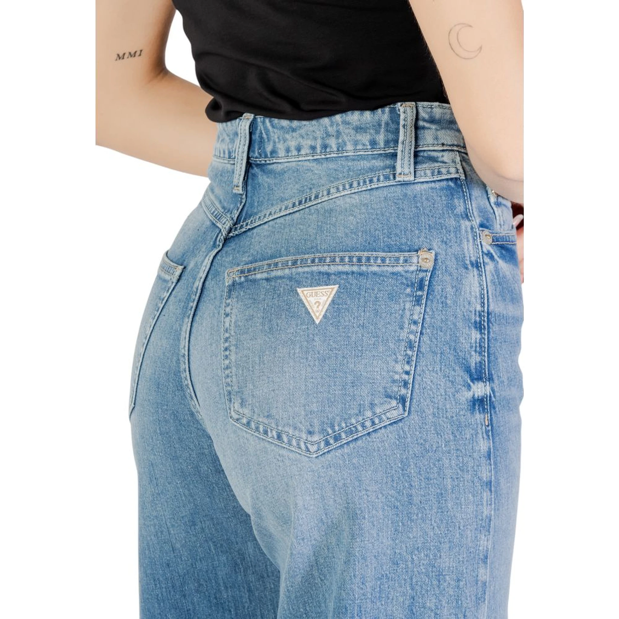 Light Blue Cotton Relaxed Fit Jeans