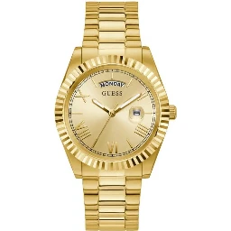 Gold Stainless Steel Dress Watch
