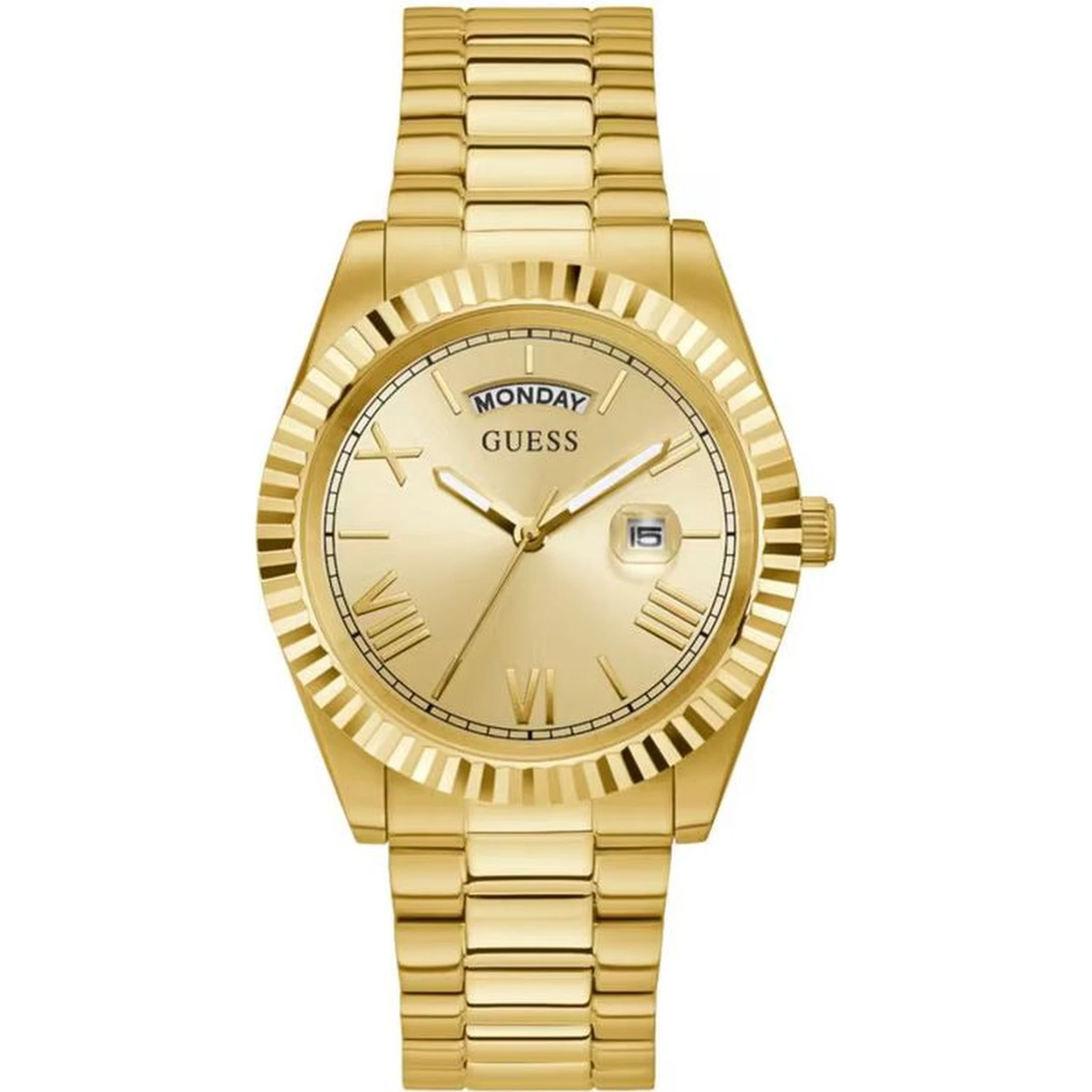 Gold Stainless Steel Dress Watch