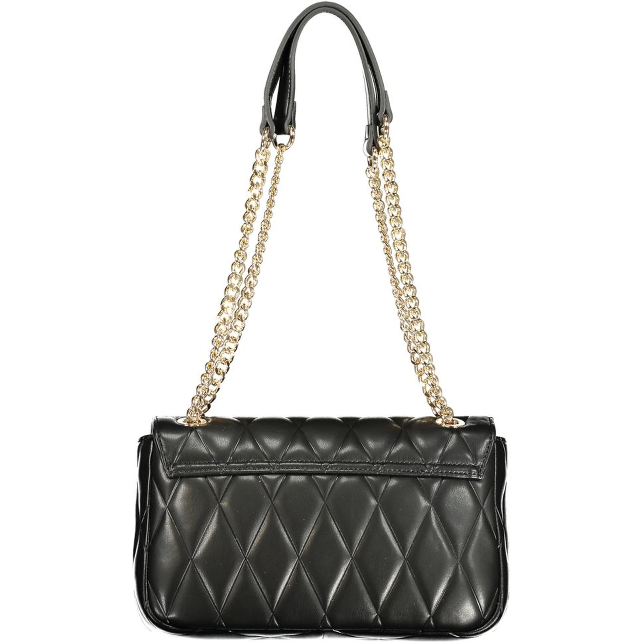 Black Polyurethane Women Handbag