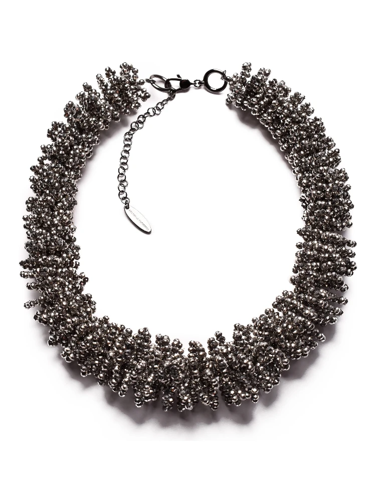 Silver Glass Necklace