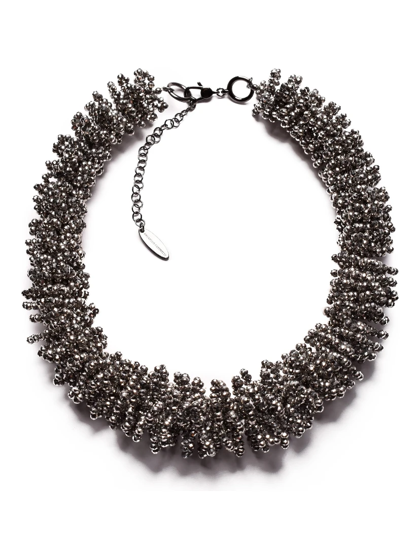 Silver Glass Necklace