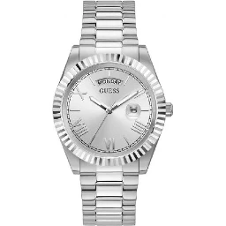 Gray Stainless Steel Dress Watch