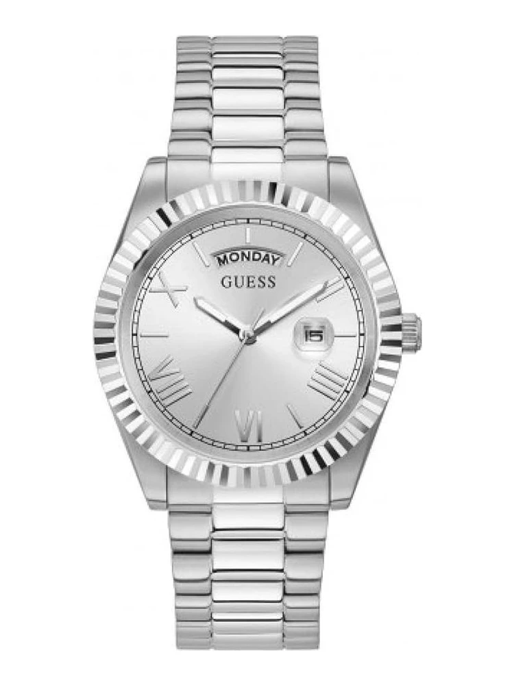 Gray Stainless Steel Dress Watch
