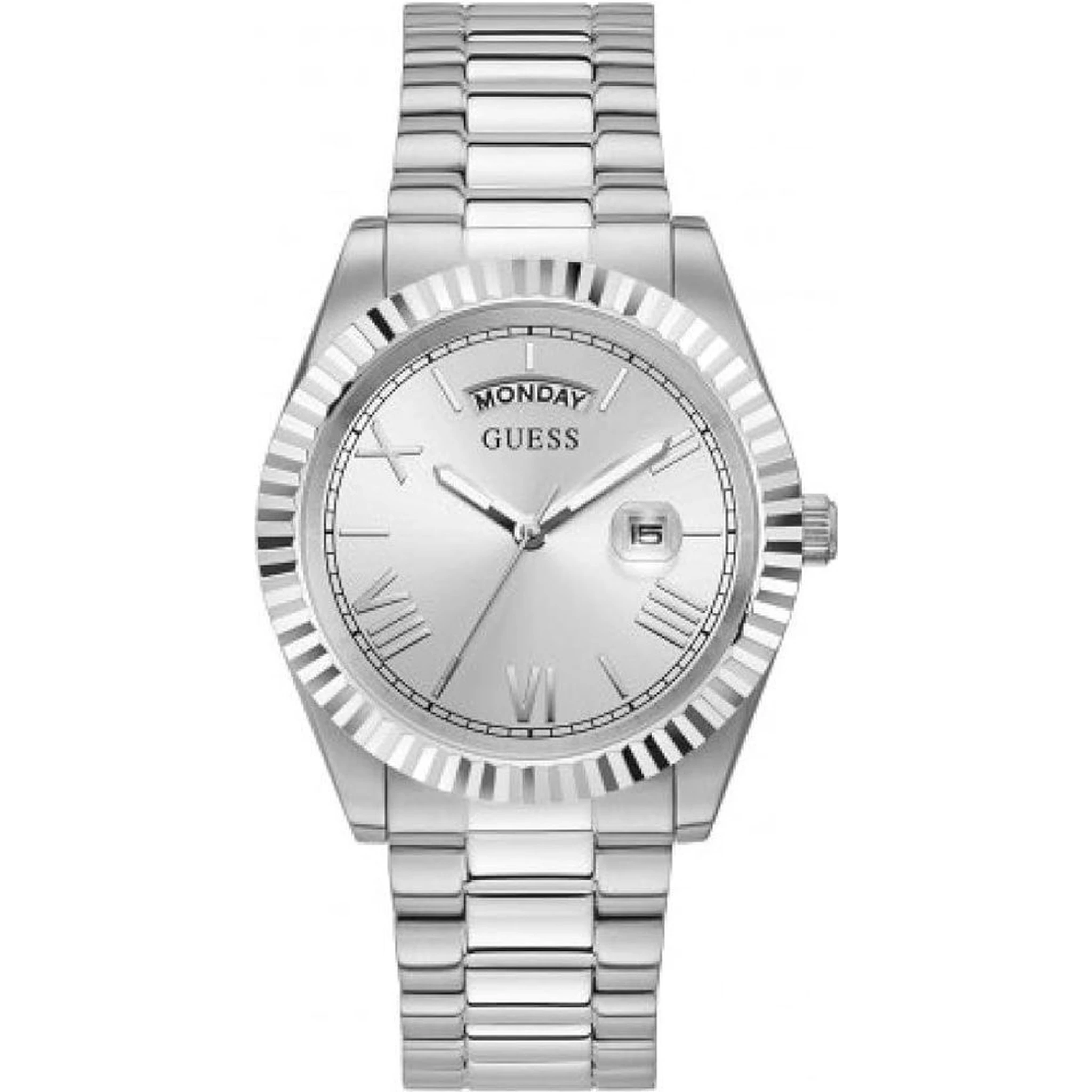 Gray Stainless Steel Dress Watch
