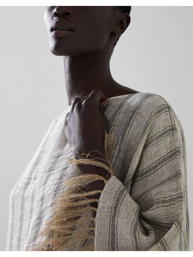 Black Linen Poncho alternative