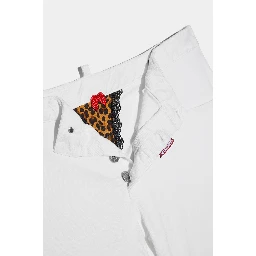 White Fibres Casual Pants