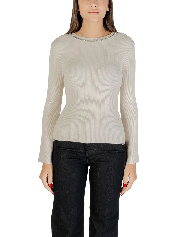 Beige Viscose Sweatshirt