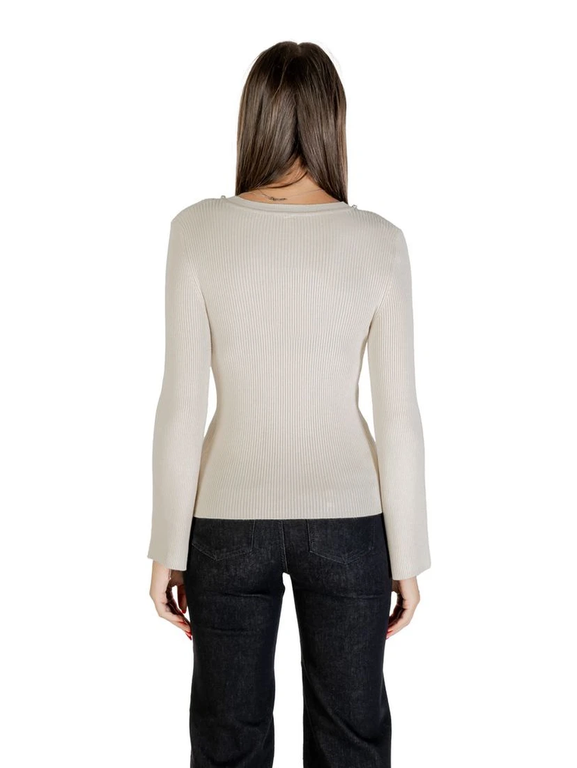Beige Viscose Sweatshirt